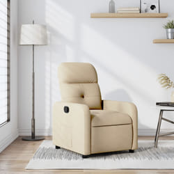Poltrona Reclinabile in Tessuto Cremacod mxl 108132