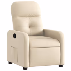 Poltrona Reclinabile in Tessuto Cremacod mxl 108132 - Vista aggiuntiva 2