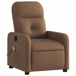 Poltrona Massaggiante Reclinabile Marrone in Tessutocod mxl 84156 - Vista aggiuntiva 3