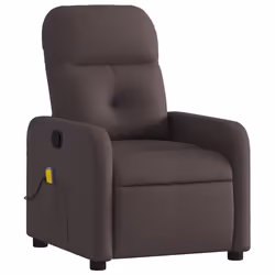Poltrona Massaggiante Reclinabile Marrone Scuro in Tessutocod mxl 108131 - Vista aggiuntiva 3