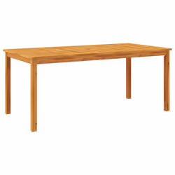 Tavolo da Pranzo da Giardino 180x90x75 cm Legno Massello Acaciacod mxl 90627 - Vista aggiuntiva 2
