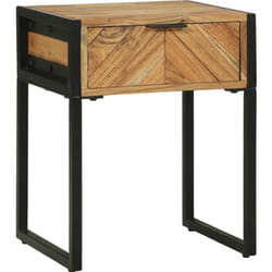 Vidaxl - comodino 40x35x50 cm in legno massello di acacia