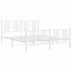 Giroletto con Testiera e Pediera Metallo Bianco 150x200 cmcod mxl 116404 - Vista aggiuntiva 3