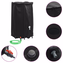 Serbatoio Acqua con Rubinetto Pieghevole 500 L in PVCcod mxl 91025 - Vista aggiuntiva 2