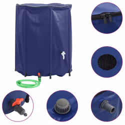 Serbatoio Acqua con Rubinetto Pieghevole 1250 L in PVCcod mxl 91026 - Vista aggiuntiva 2