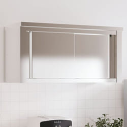 Mobile Cucina da Parete con Ante Scorrevoli in Acciaio Inox Vidaxl 95948