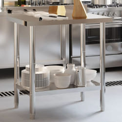 Tavolo Lavoro Cucina con Paraschizzi 82,5x55x93cm Acciaio Inox Vidaxl 71444