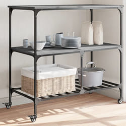 Carrello Cucina Grigio Sonoma 100x50x95 cm in Legno Multistrato - Vidaxl