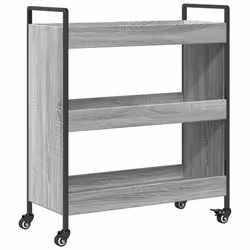 Carrello da Cucina Grigio Sonoma 70x30x82 cm Legno Multistratocod mxl 89850 - Vista aggiuntiva 2