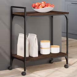 Create un tocco distintivo e vintage e aggiungete un ulteriore spazio di conservazione nella vostra cucina con questo carrell ...