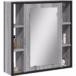 L'armadietto a specchio per il bagno presenta un design elegante che combina funzionalità e stile, rendendolo un complemento ...