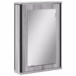Mobile Specchio da Bagno Grigio Sonoma 42x12x60 cm Multistratocod mxl 114719 - Vista aggiuntiva 2