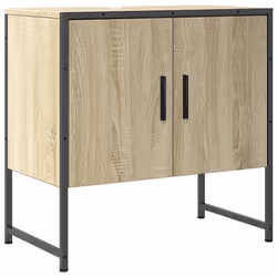 Mobile Lavabo Bagno Rovere Sonoma 60x33x60 cm Legno Multistratocod mxl 113455 - Vista aggiuntiva 2