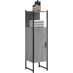 Vidaxl - Mobile da Bagno Grigio Sonoma 33x33x120,5cm Legno Multistrato