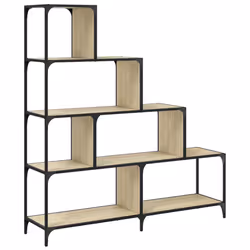 VidaXL 842477, Quercia, Acciaio, Legno, 1390 mm, 335 mm, 1490 mm