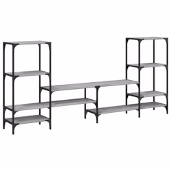 vidaXL Mobile Porta TV Grigio Sonoma 206,5x28,5x95cm Legno Multistrato - Vista aggiuntiva 2