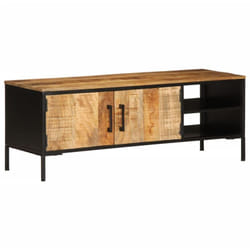 Vidaxl - Mobile Porta tv 110x35x40 cm in Legno Massello di Mango Grezzo 928319