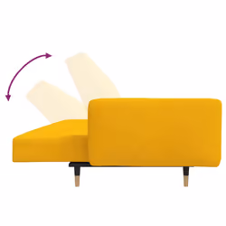 VidaXL 375753 divano Giallo - Vista aggiuntiva 8