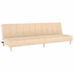 VidaXL 375757, Crema, Schiuma, Plastica, Poliestere, Legno, 2000 mm, 1000 mm, 320 mm