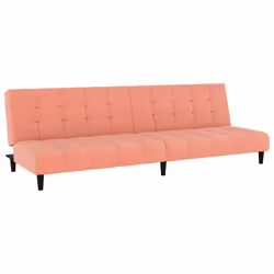 Divano Letto a 2 Posti Rosa in Vellutocod mxl 111700 - Vista aggiuntiva 2