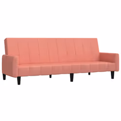 Divano Letto a 2 Posti Rosa in Vellutocod mxl 111525 - Vista aggiuntiva 2