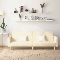Vidaxl - Divano Letto a 2 Posti Crema in Tessuto 89296
