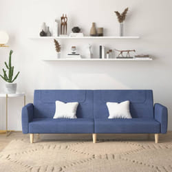 Vidaxl - Divano Letto a 2 Posti Blu in Tessuto 39081