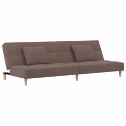 Divano Letto a 2 Posti con 2 Cuscini Tortora in Tessutocod mxl 87462 - Vista aggiuntiva 2