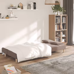 Divano Letto a 2 Posti con 2 Cuscini Tortora in Tessutocod mxl 87462 - Vista aggiuntiva 3