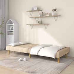 Divano Letto a 2 Posti Crema in Tessutocod mxl 87494 - Vista aggiuntiva 3