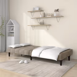 Divano Letto a 2 Posti Grigio Chiaro in Vellutocod mxl 87497 - Vista aggiuntiva 3