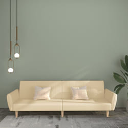 Vidaxl - Divano Letto a 2 Posti Crema in Tessuto 54669