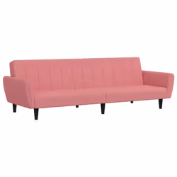 Divano Letto a 2 Posti Rosa in Vellutocod mxl 113247 - Vista aggiuntiva 2