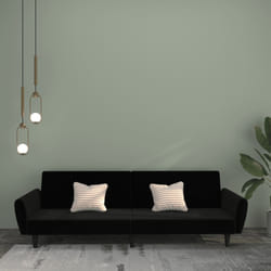 Divano Letto a 2 Posti Nero in Vellutocod mxl 111509