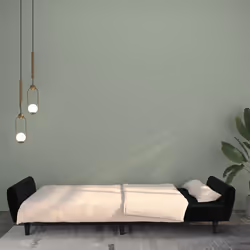 Divano Letto a 2 Posti Nero in Vellutocod mxl 111509 - Vista aggiuntiva 3