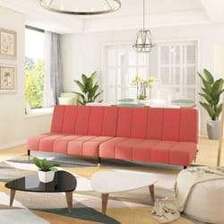 Vidaxl - Divano Letto a 2 Posti Rosa in Velluto 224362