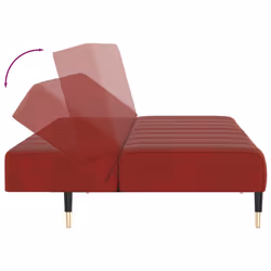 VidaXL 375879 divano Rosso - Vista aggiuntiva 7