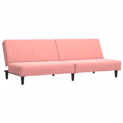 Divano Letto a 2 Posti Rosa in Vellutocod mxl 113921 - Vista aggiuntiva 2