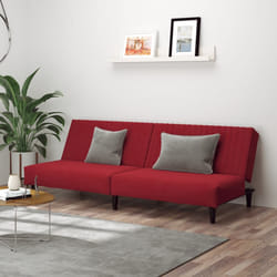 Divano Letto a 2 Posti Rosso Vino in Vellutocod mxl 89276