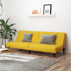 Divano Letto a 2 Posti Giallo in Vellutocod mxl 87902