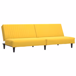 Divano Letto a 2 Posti Giallo in Vellutocod mxl 87902 - Vista aggiuntiva 2