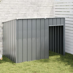 Vidaxl - Casetta Cani con Tetto Antracite 153x91x110 cm Acciaio Zincato