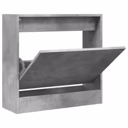 Scarpiera Grigio Cemento 60x21x57 cm in Legno Multistratocod mxl 110786 - Vista aggiuntiva 2