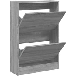 Scarpiera Grigio Sonoma 60x21x87,5 cm in Legno Multistrato Vidaxl Grigio