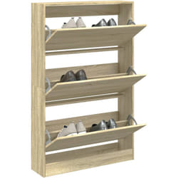 Scarpiera Rovere Sonoma 80x21x125,5 cm in Legno Multistrato Vidaxl Marrone