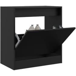 Vidaxl - Scarpiera Nera 60x34x63,5 cm in Legno Multistrato Nero