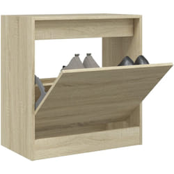 Scarpiera Rovere Sonoma 60x34x63,5 cm in Legno Multistrato Vidaxl Marrone