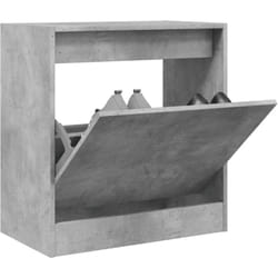 Scarpiera Grigio Cemento 60x34x63,5 cm in Legno Multistrato Vidaxl Grigio