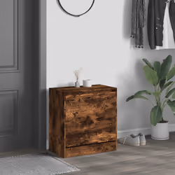 Scarpiera Rovere Fumo 60x34x63,5 cm in Legno Multistratocod mxl 110799 - Vista aggiuntiva 3