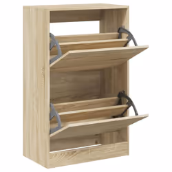 Scarpiera Rovere Sonoma 60x34x96,5 cm in Legno Multistratocod mxl 134793 - Vista aggiuntiva 2
